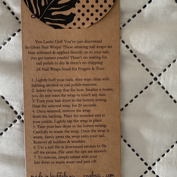 So Gloss white snowflake nail wraps. - Picture 3 of 3